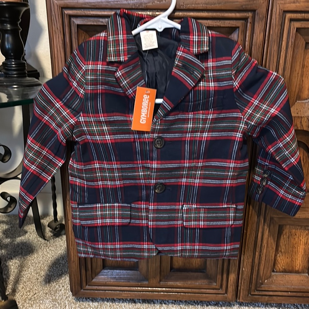 Gymboree Toddler Plaid Suit Blazer